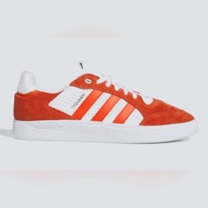 Adidas Tyshawn low profile shoes orange, size 12